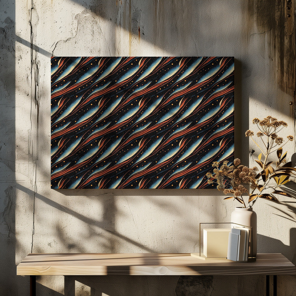 Galaktische Wellenlandschaft | Leinwand