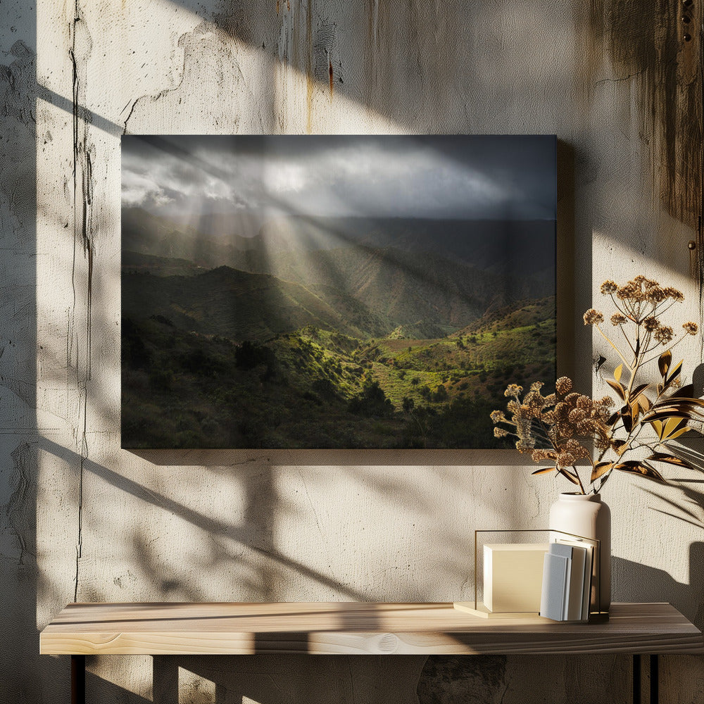 Magische Strahlen | Leinwand