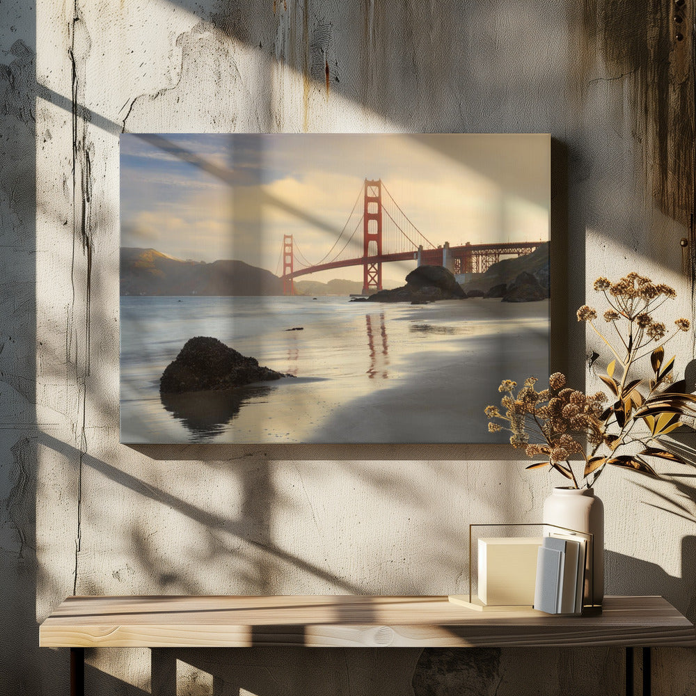 Golden Gate Morgen | Leinwand
