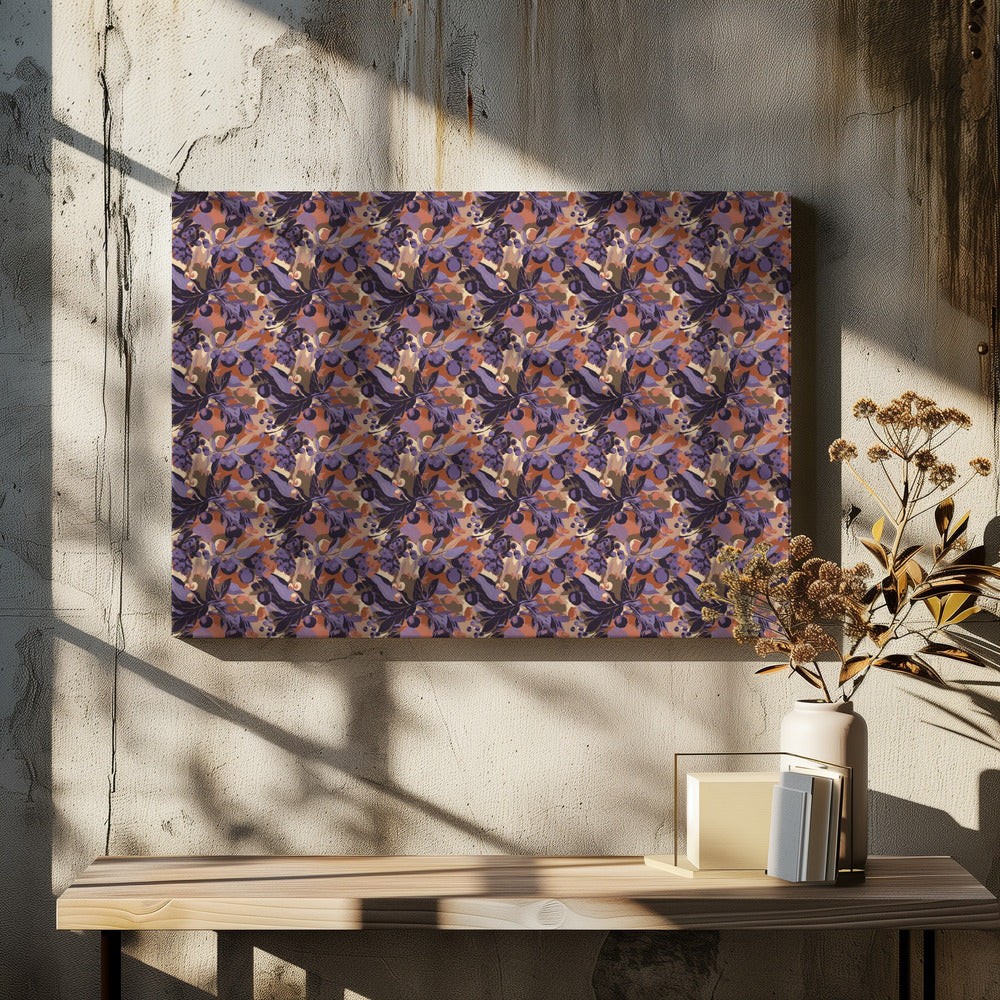 Lila Gartenrhythmus | Leinwand