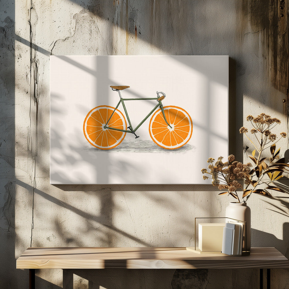 Orange Räder | Leinwand