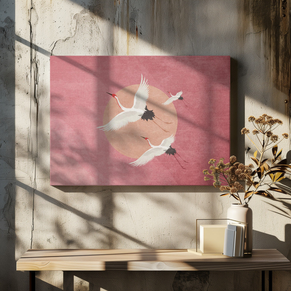 Purpurner Himmel steigt auf | Leinwand