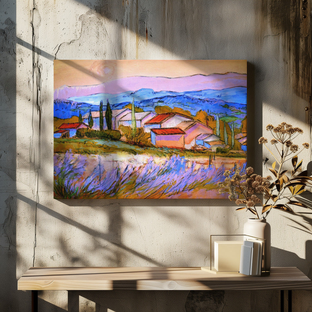 Lavendelhügel | Leinwand