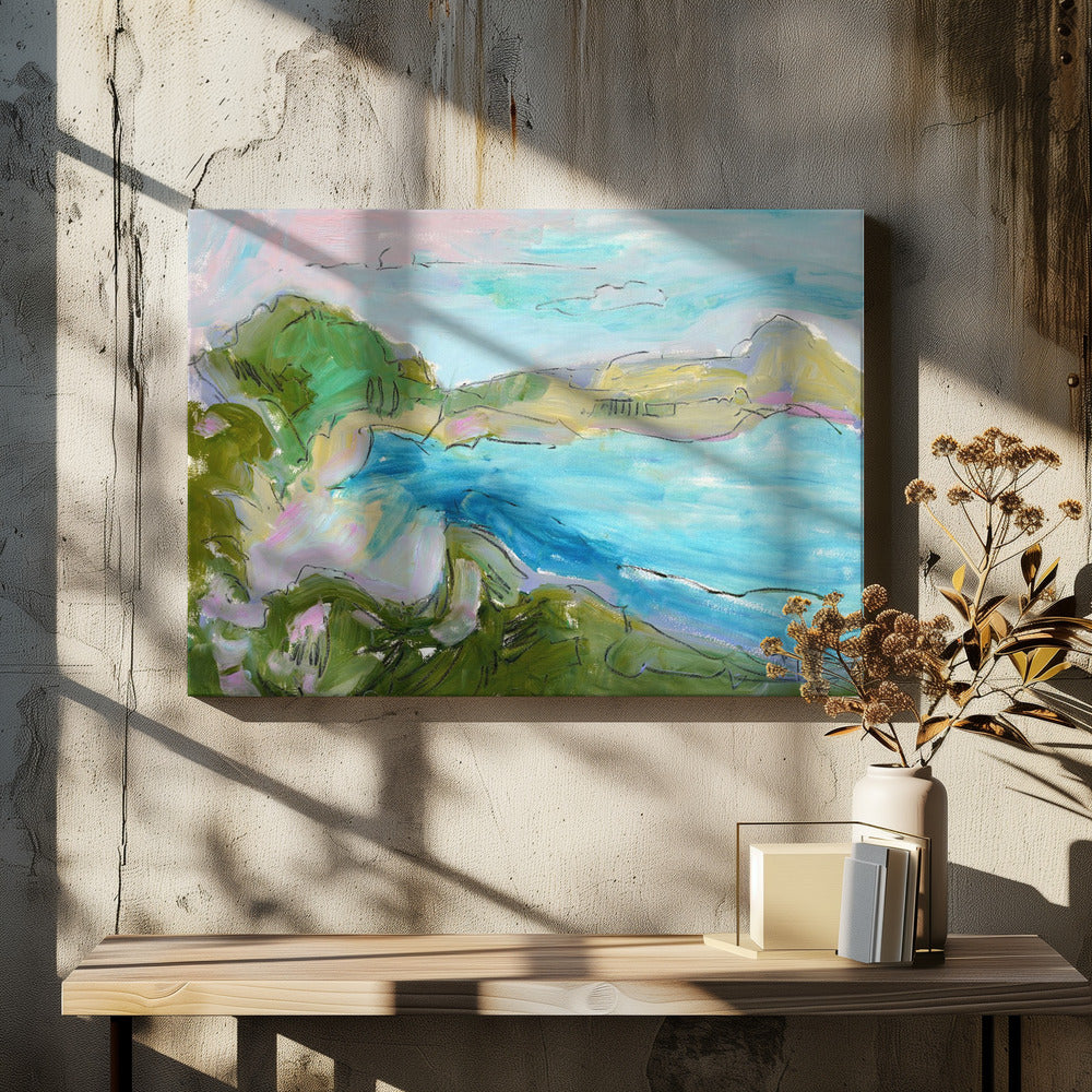 Ruhige Küstenwellen | Leinwand