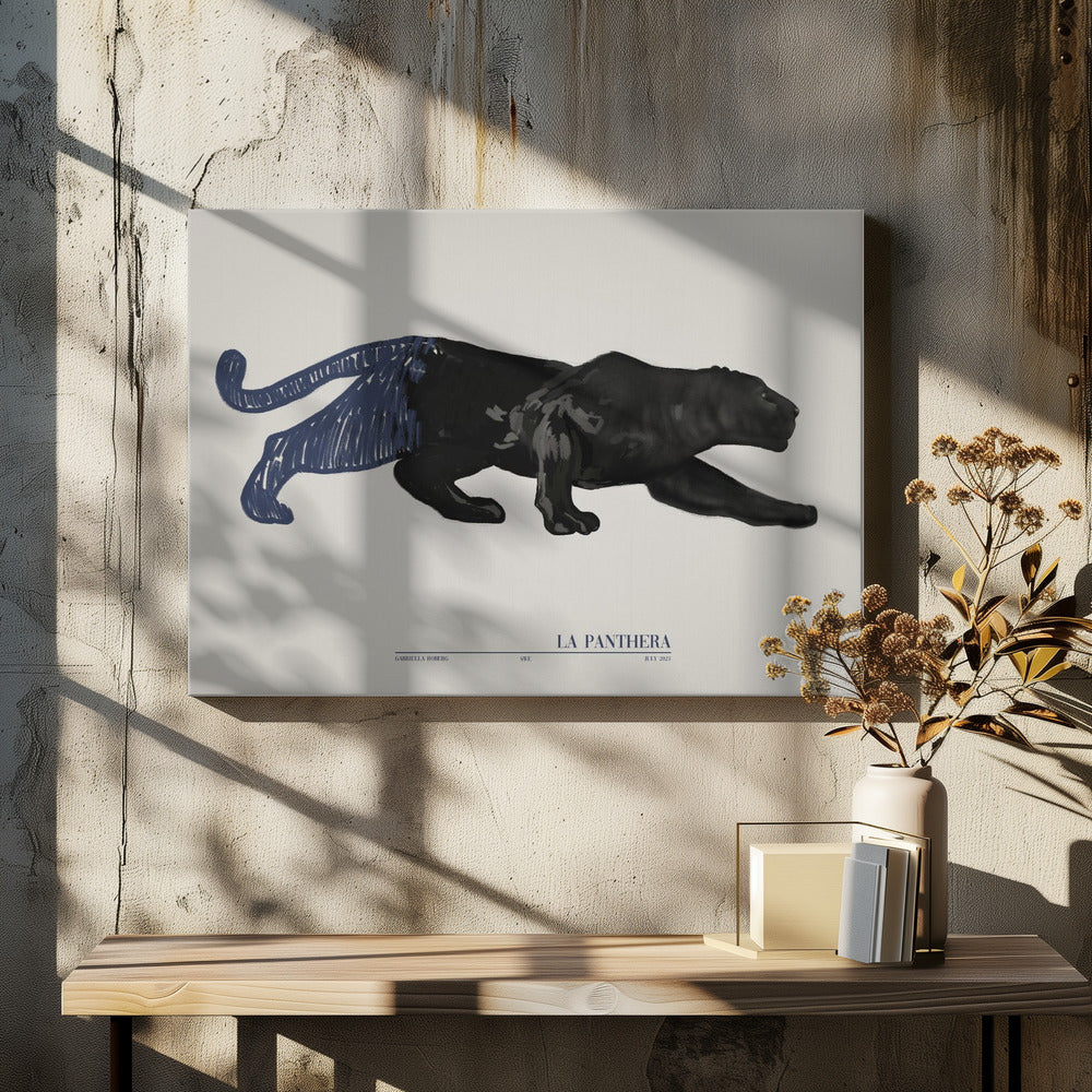 La Panthera (blau) | Leinwand