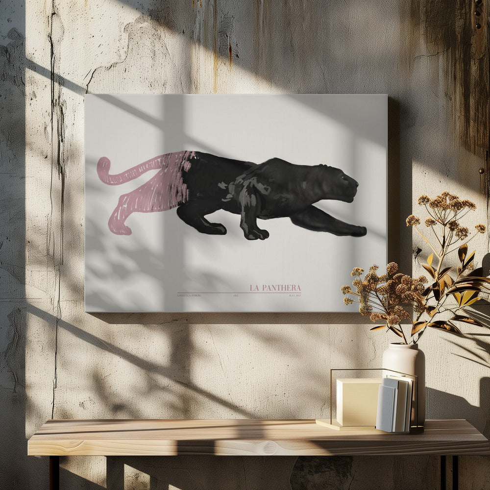 La Panthera (rosa) | Leinwand