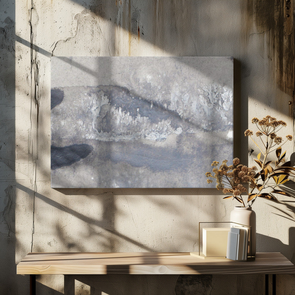 Monochrome Wellen | Leinwand