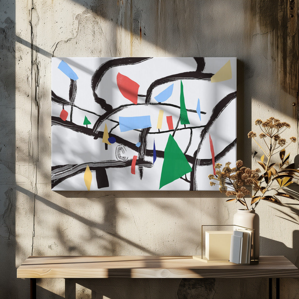 Farben im Wald | Leinwand