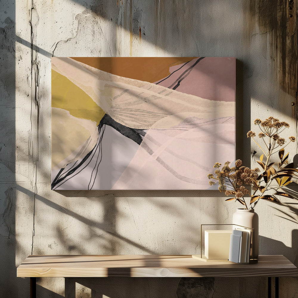 Florale Schichten | Leinwand