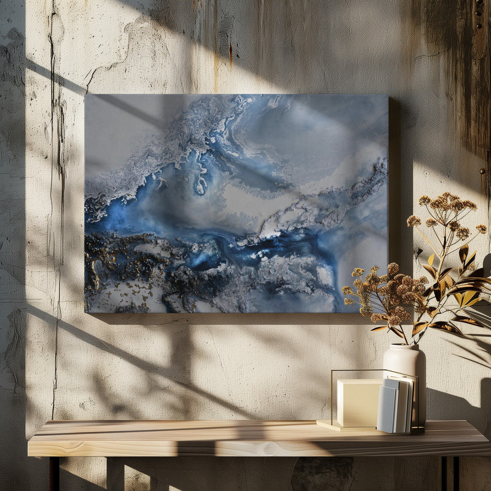 Abstract GREY blue - Arctic Waters | Canvas