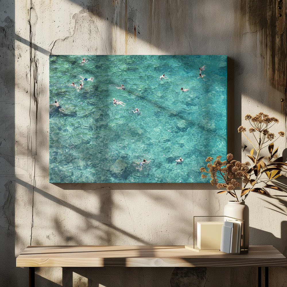 Schwimmen im Meer | Leinwand
