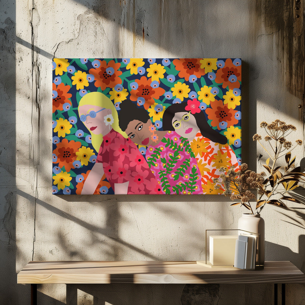 Drei Freunde | Leinwand
