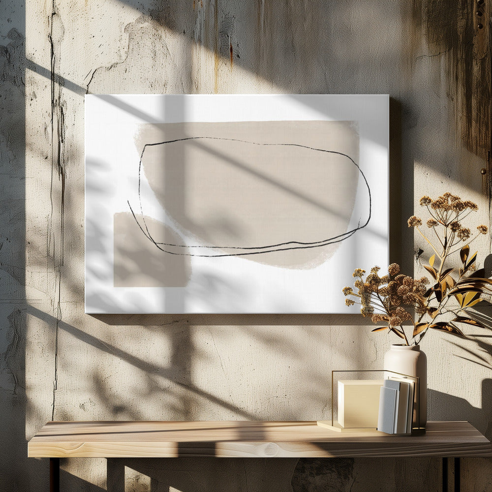 Beige- und Weißtöne | Leinwand