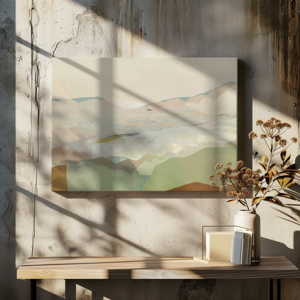 Farbblocklandschaft 1 | Leinwand