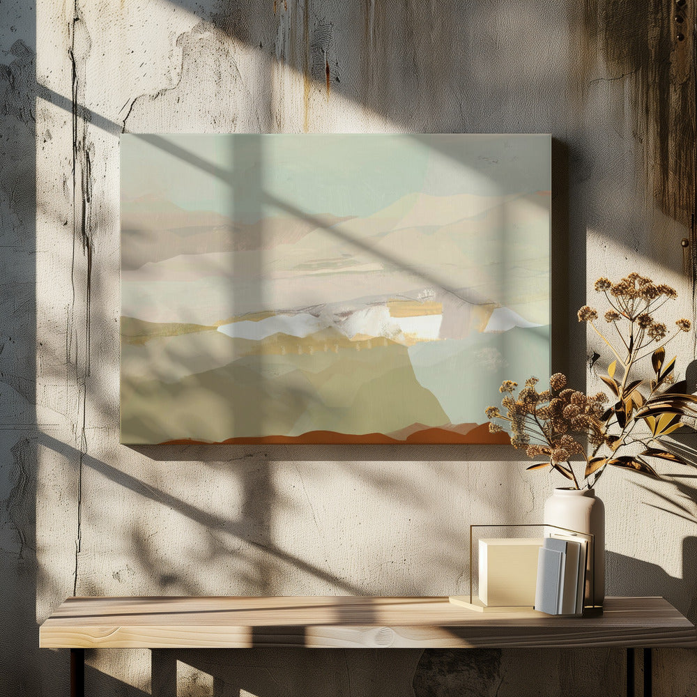Farbblocklandschaft 3 | Leinwand
