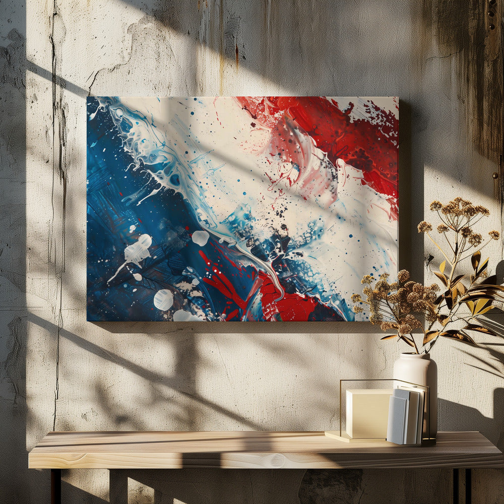 Rot, Weiß und Blau | Leinwand
