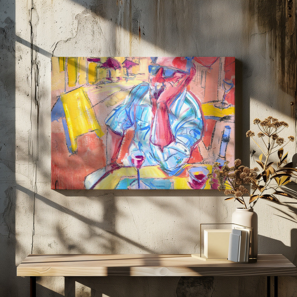 Flasche Rot | Leinwand