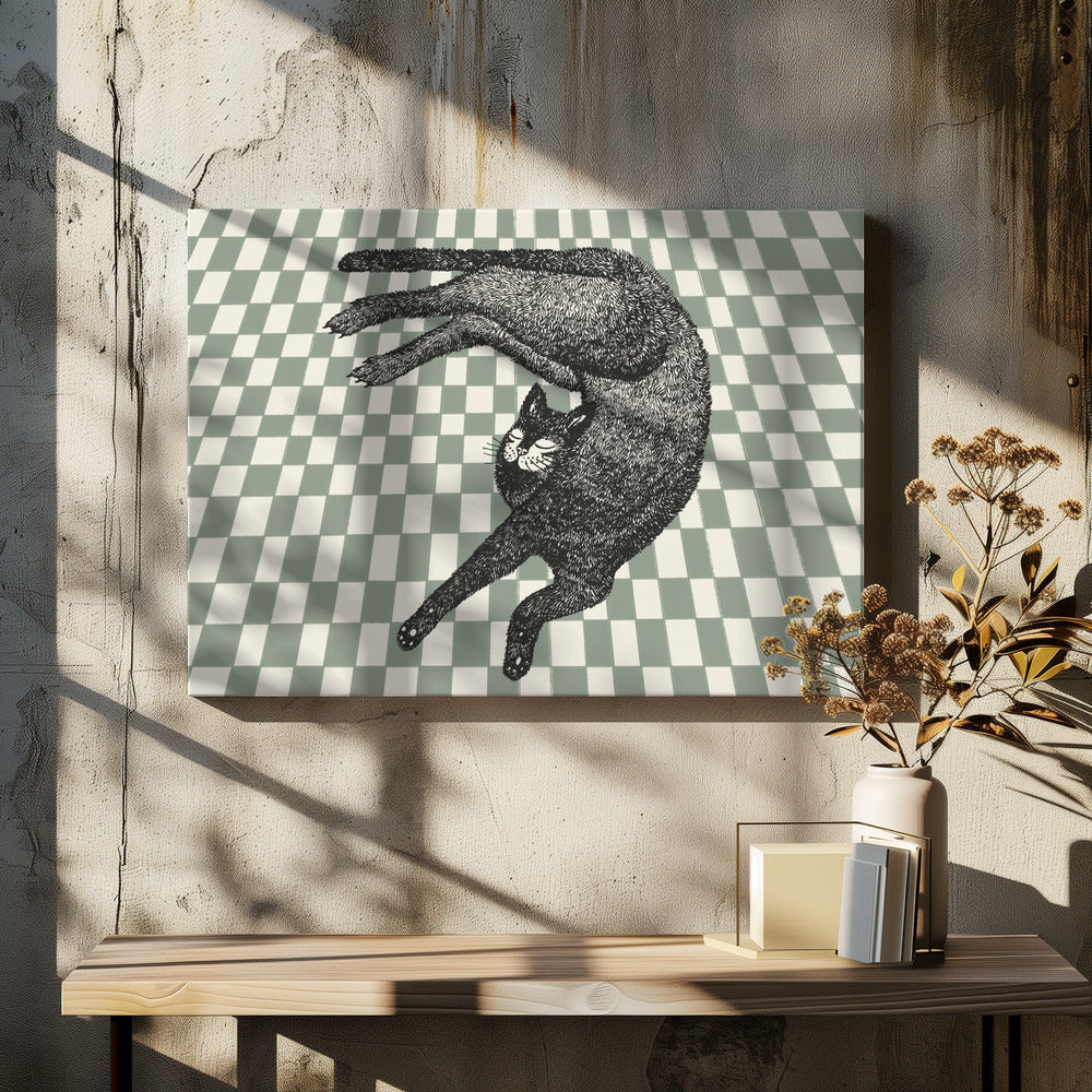 Schlafende Katze III | Leinwand