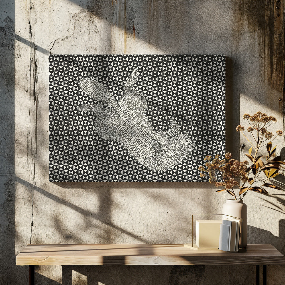 Schlafende Katze VII | Leinwand