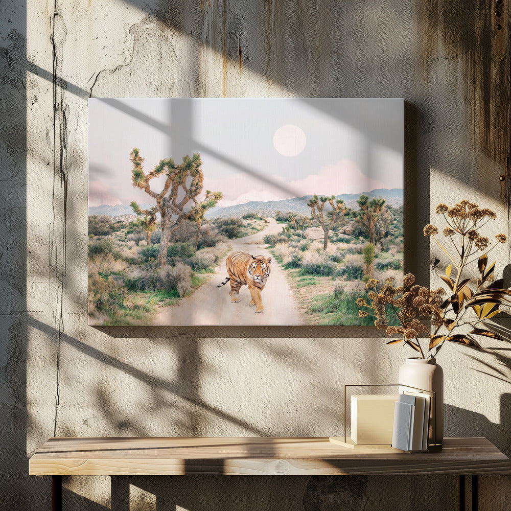 Wandernder Tiger | Leinwand