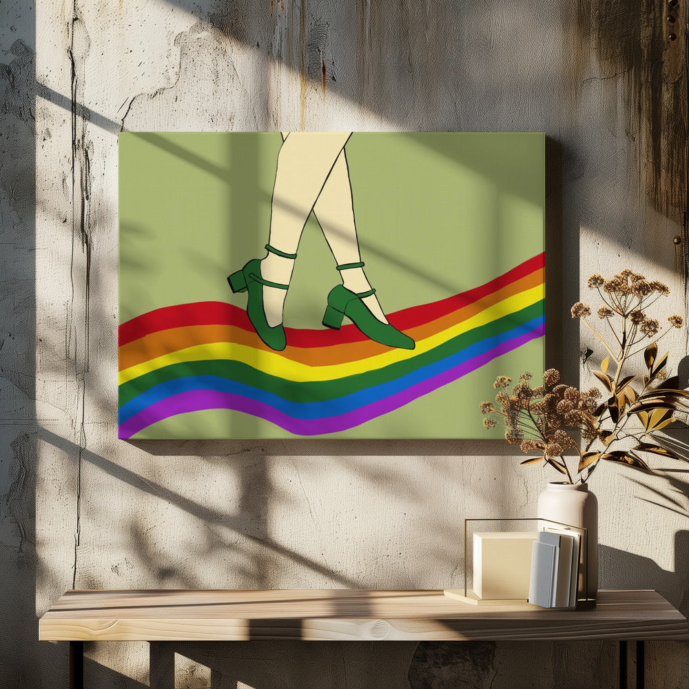 Regenbogenspaziergang | Leinwand