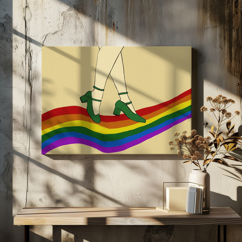Regenbogenspaziergang | Leinwand