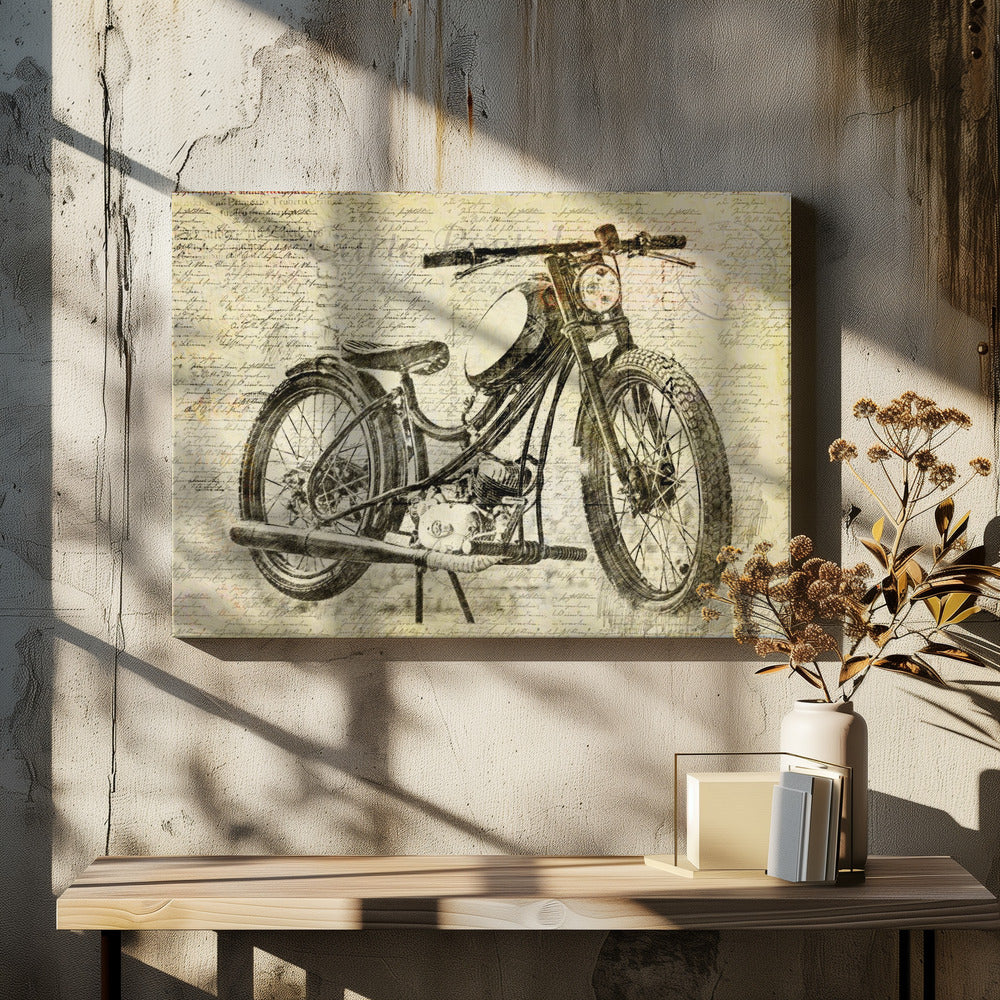 old motor cycle | Canvas