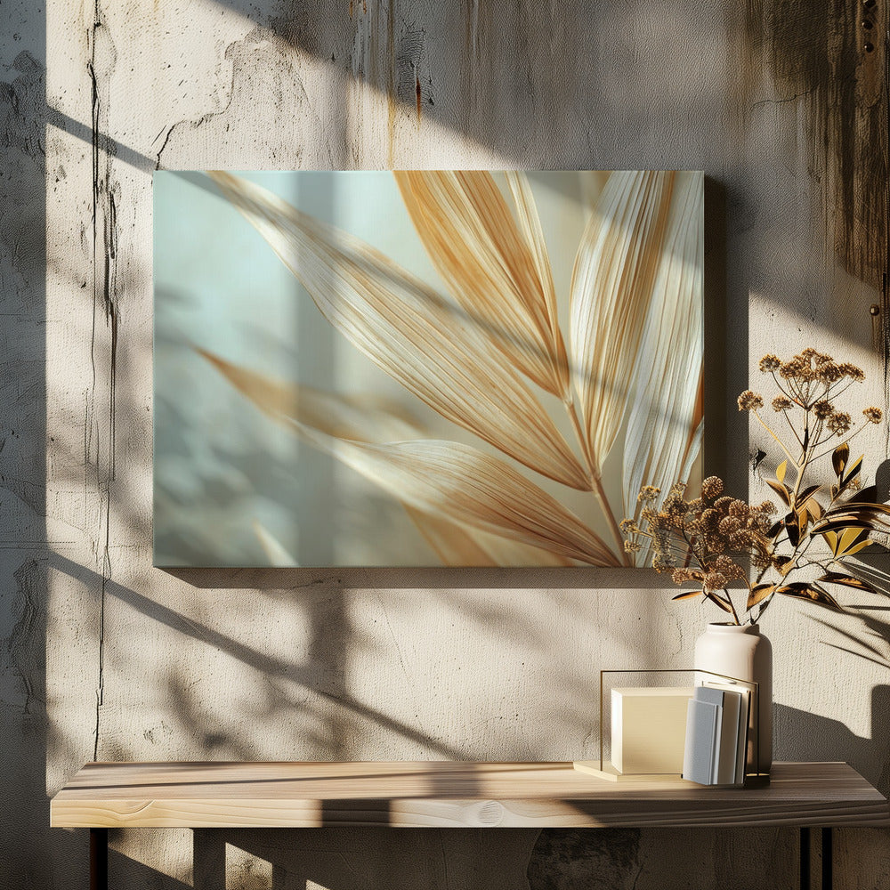 Goldene Blätter Harmonie | Leinwand