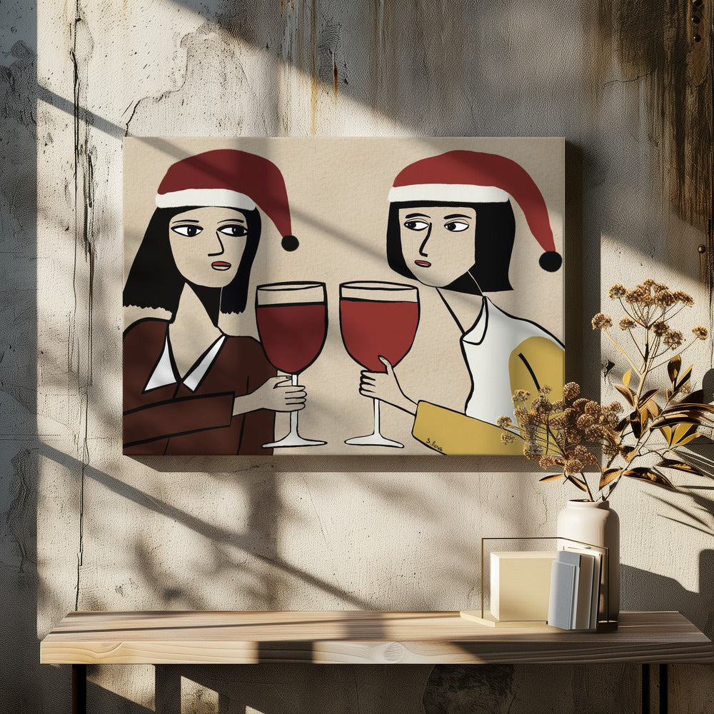 Weihnachtsfeiern | Leinwand