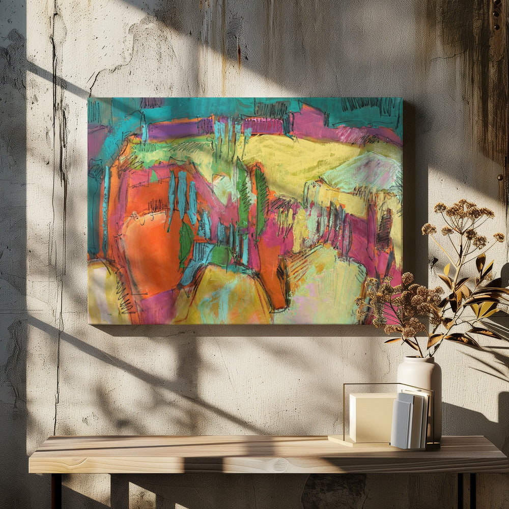 Traumort in der Sonne | Leinwand