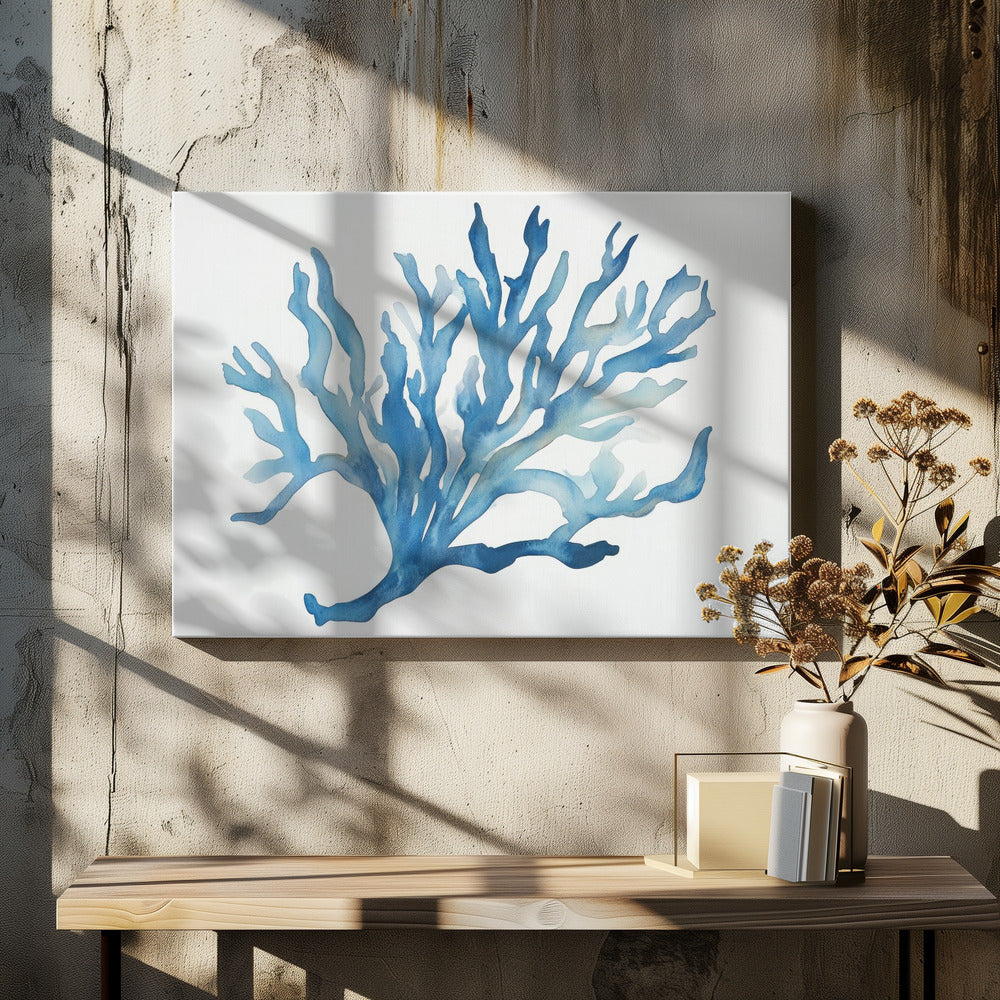 Blaue Koralle | Leinwand