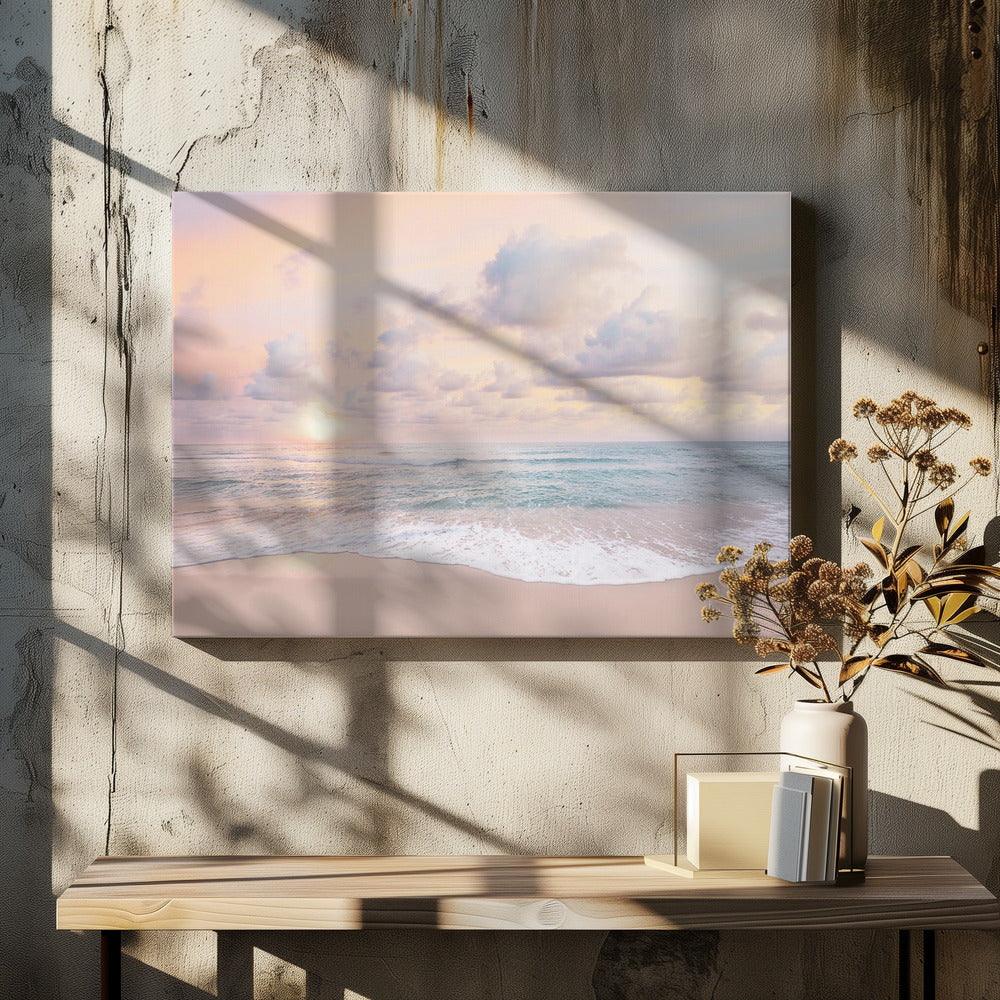 Bewölkter Sonnenuntergang | Leinwand