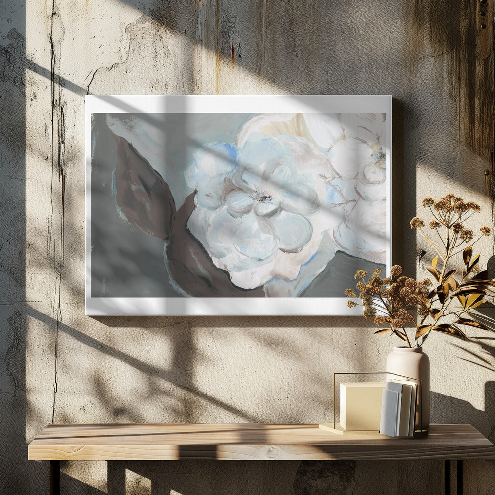 White Petals & Shadows | Canvas