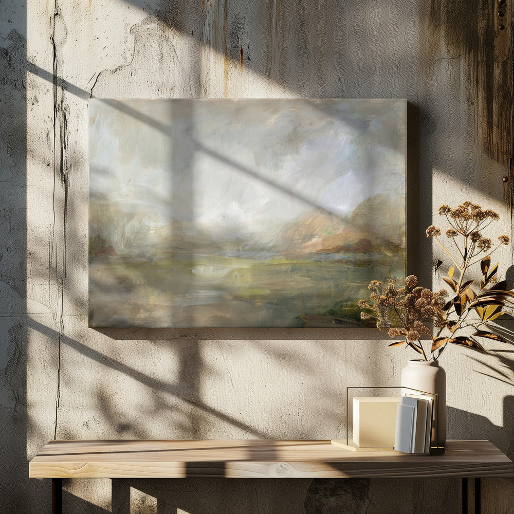 Nebliger Morgenblick | Leinwand