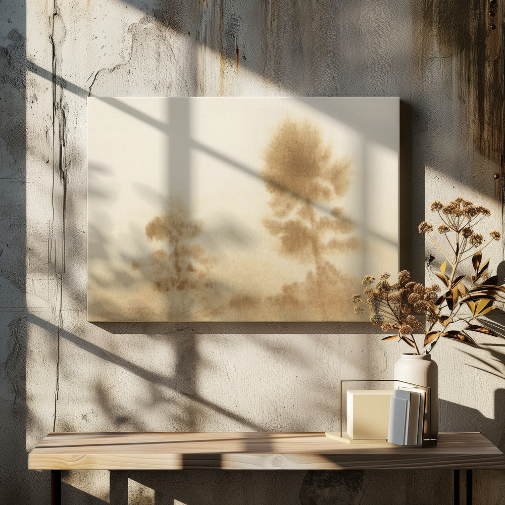 Nebelige Wiese | Leinwand
