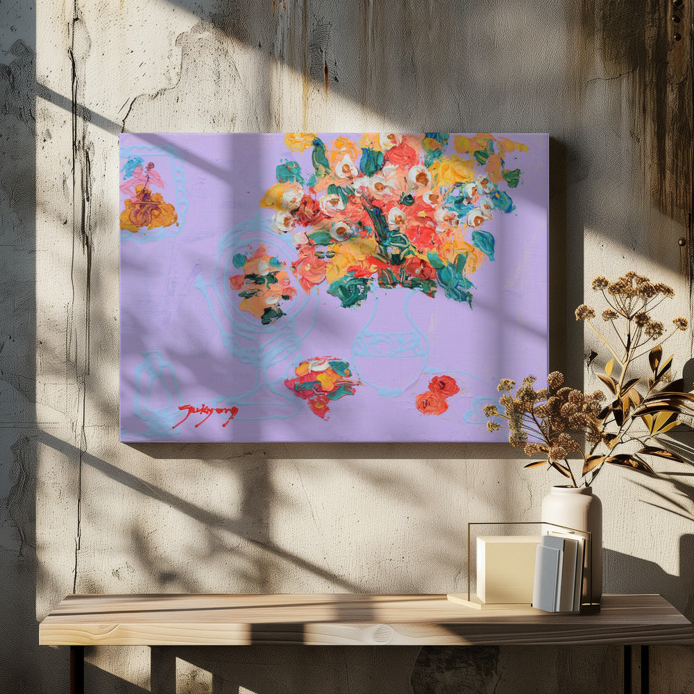 Lebendige Blüten | Leinwand