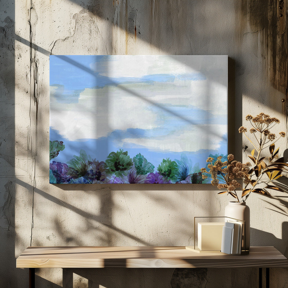Flüsternder Wildblumenhimmel | Leinwand