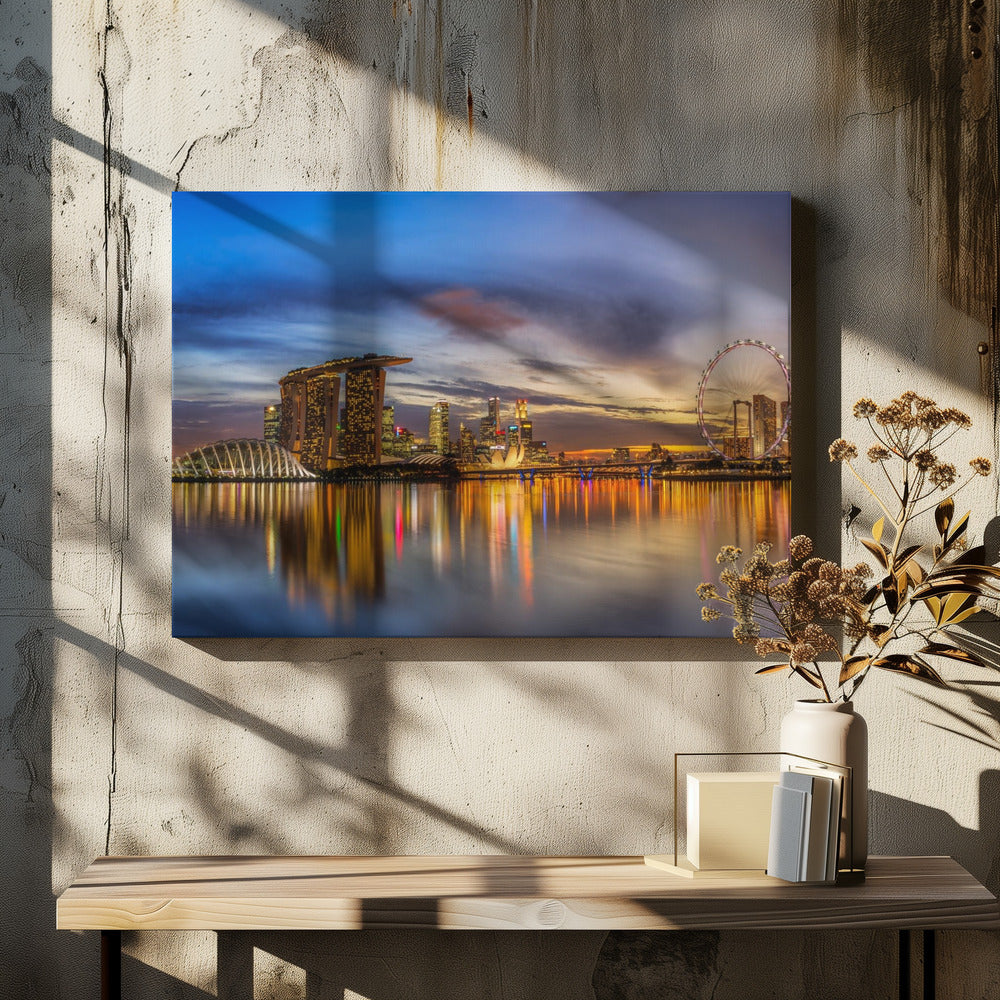 Sonnenuntergang an der Bucht | Leinwand