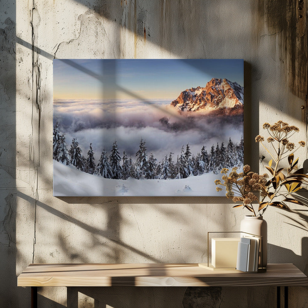 Goldener Gipfel | Leinwand