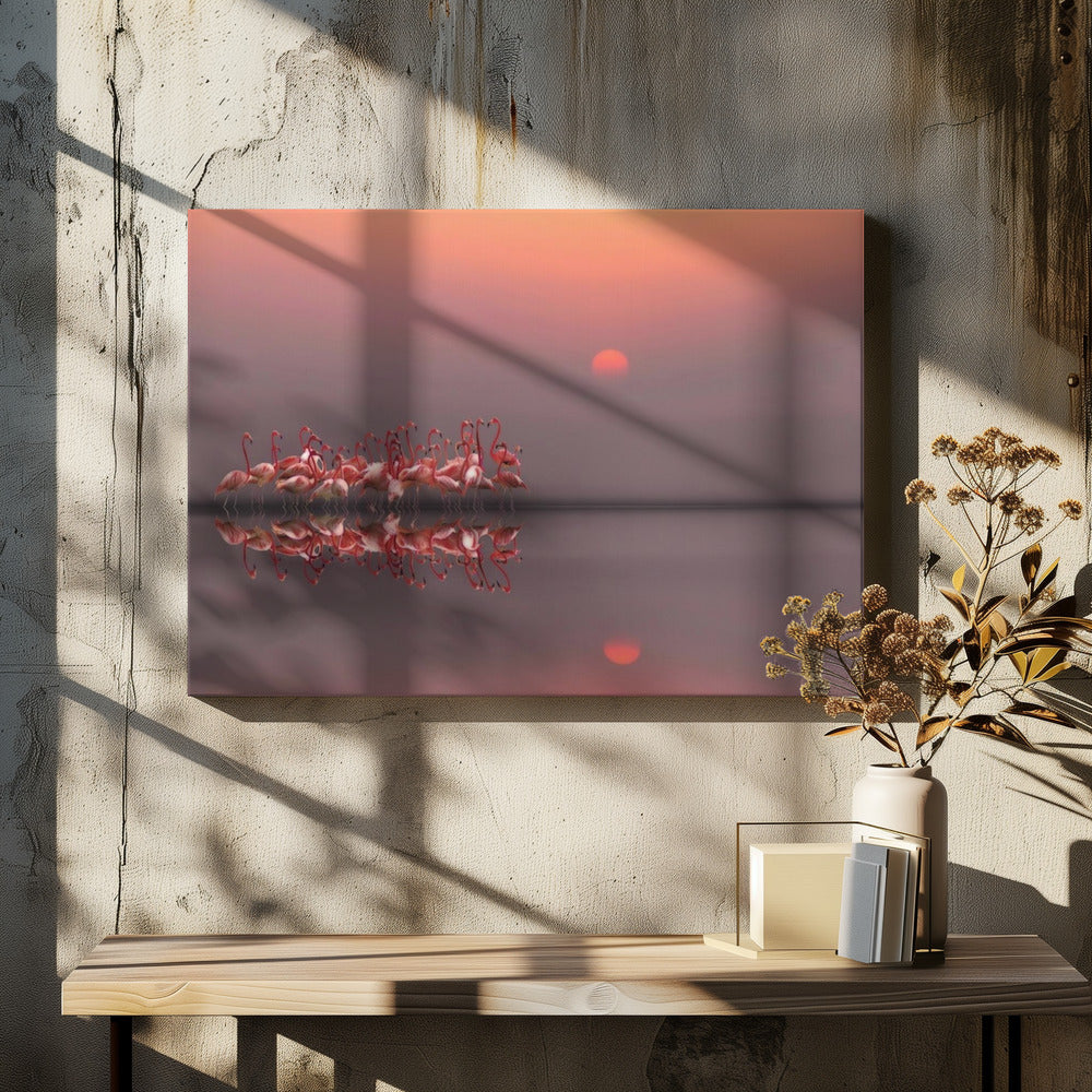lila Sonnenuntergang | Leinwand
