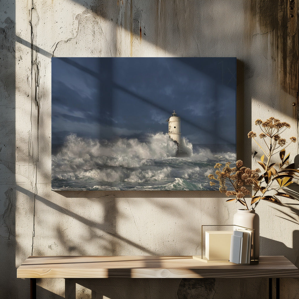 Faro di Mangiabarche (Calasetta-Sardegna) | Leinwand