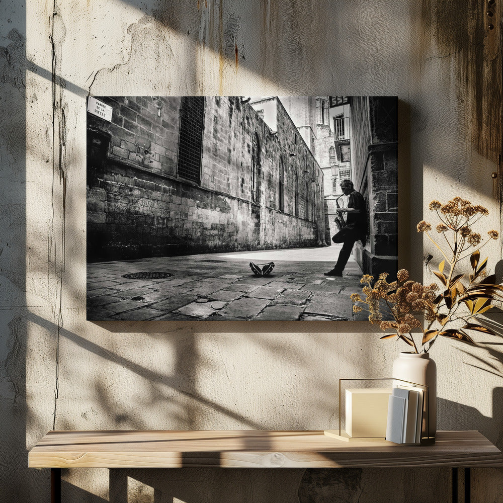 Stille Straße | Leinwand