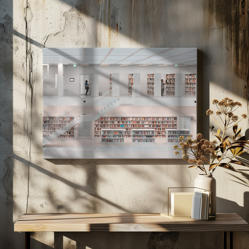 in der Bibliothek, 2014 | Leinwand