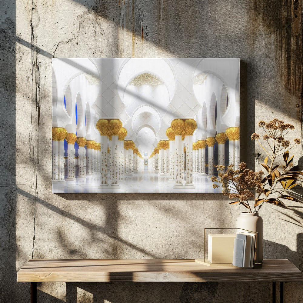 Weiß und Gold | Leinwand