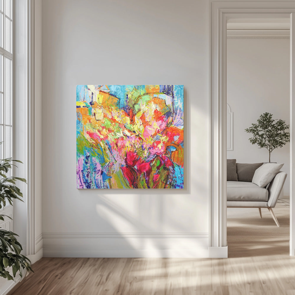 Brillante Blütenlandschaft | Leinwand