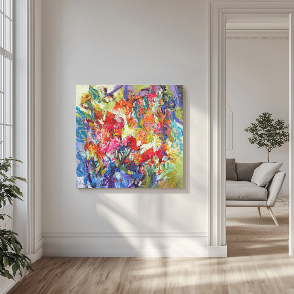 Expressionistisches farbenfrohes Abstraktes | Leinwand