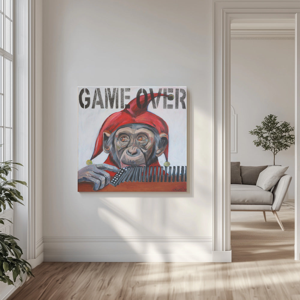 Das letzte Spiel des Narren | Leinwand