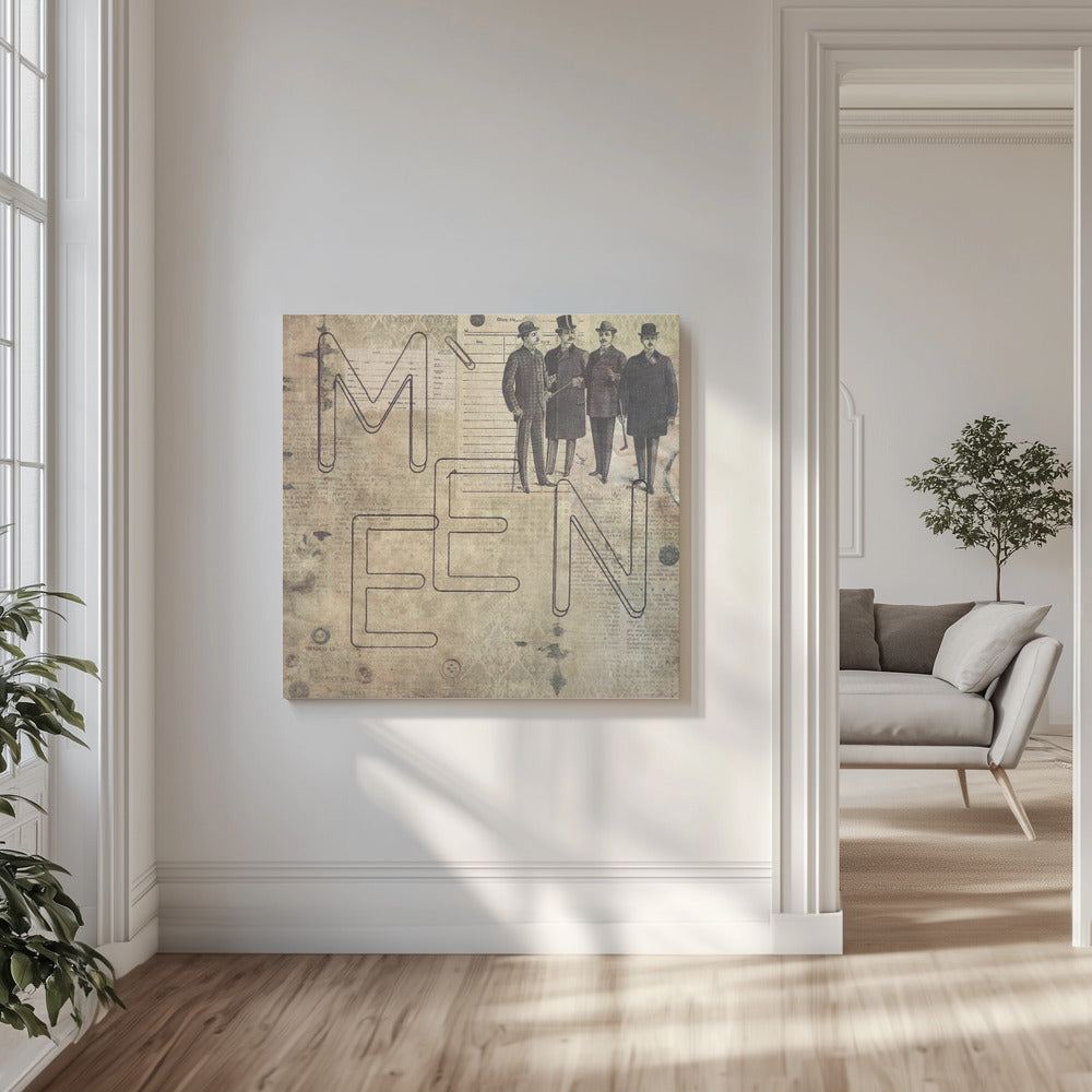 Letter Art 06. MÄNNER | Leinwand