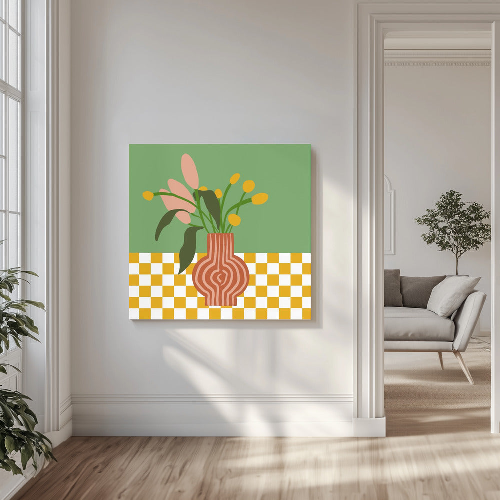 Vase mit Blumen | Leinwand