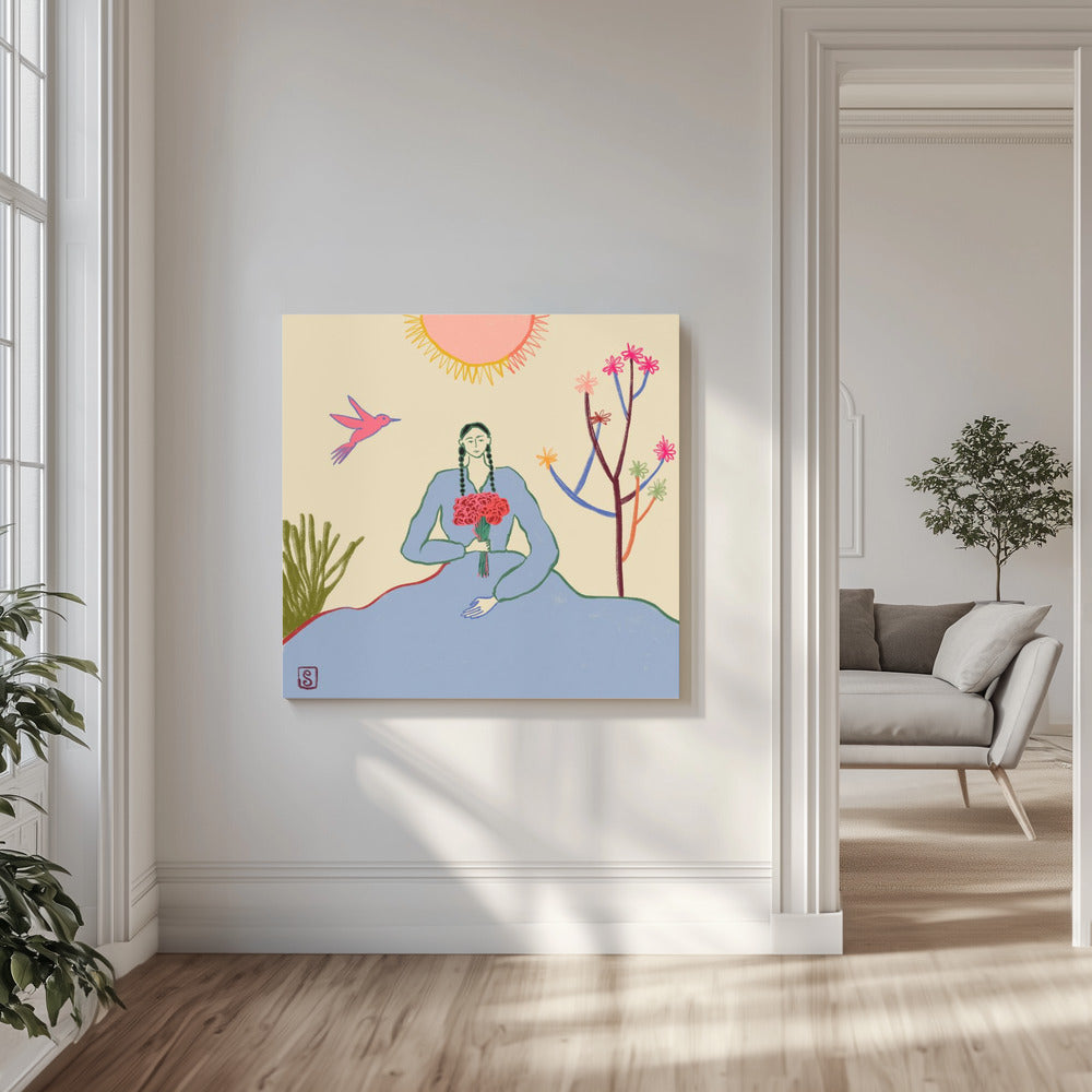 Umarmung der heiteren Blüte | Leinwand